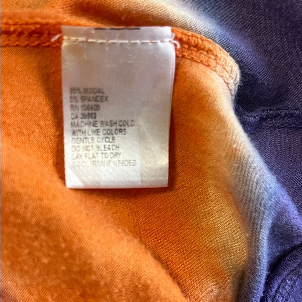 Gianni Bini Orange and Purple Strapless Maxi Dress - Picture 3 of 3